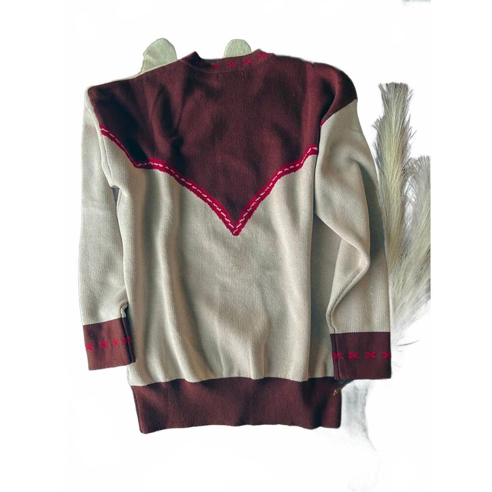 NEW STERLING KREEK the bronc sweater in white - Picture 8 of 8
